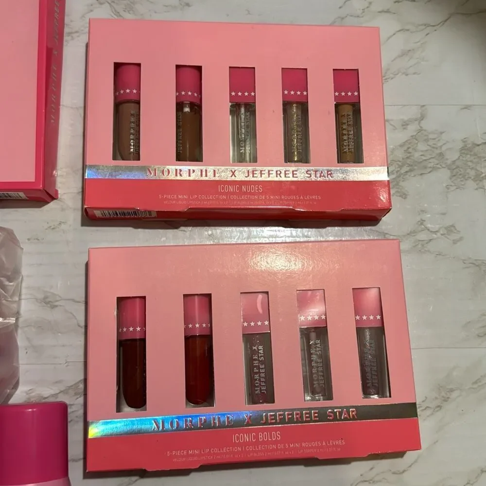 Jeffree Star morphe limited edition eyeshadow palette brushes lip gloss‎ spray